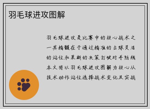 羽毛球进攻图解